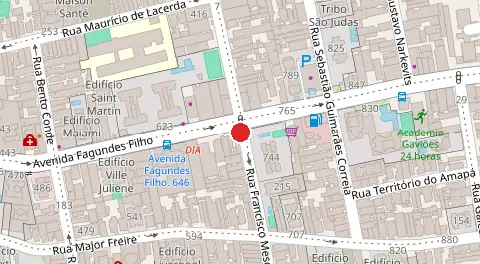 Mapa da localização