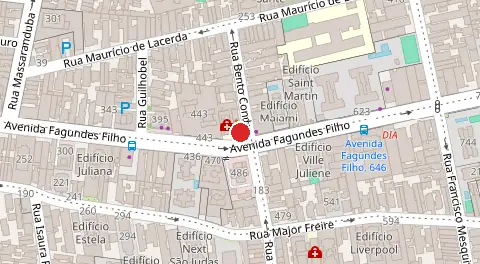 Mapa da localização