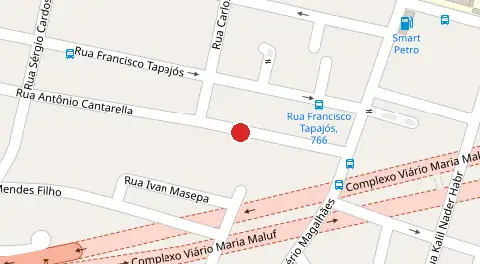 Mapa da localização