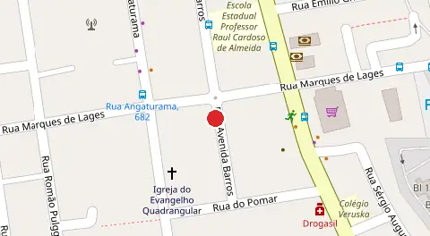 Mapa da localização