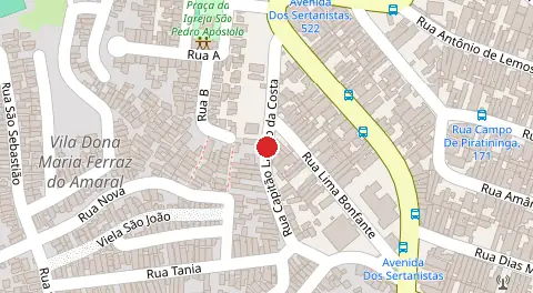Mapa da localização