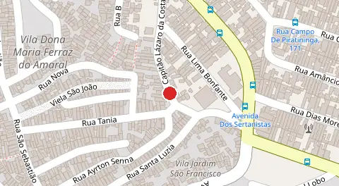 Mapa da localização