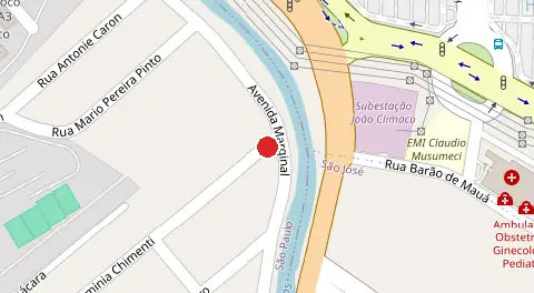 Mapa da localização