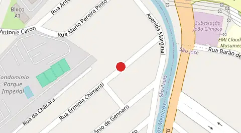 Mapa da localização