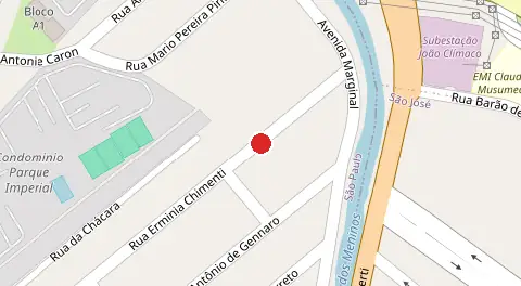 Mapa da localização