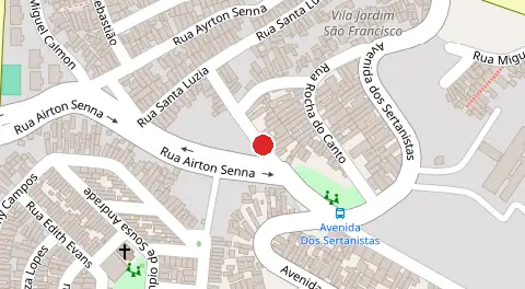 Mapa da localização