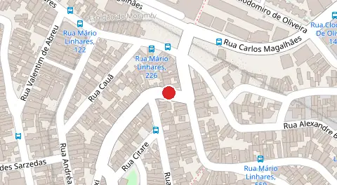 Mapa da localização