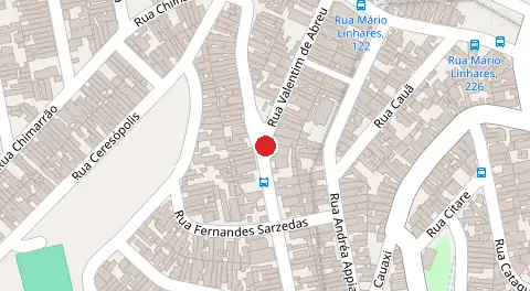 Mapa da localização