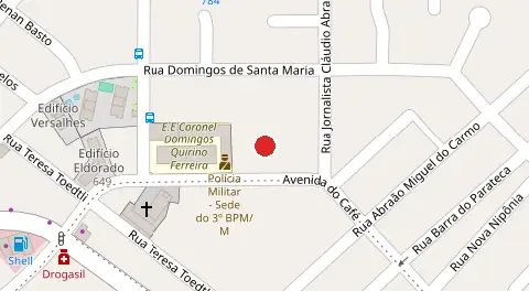 Mapa da localização