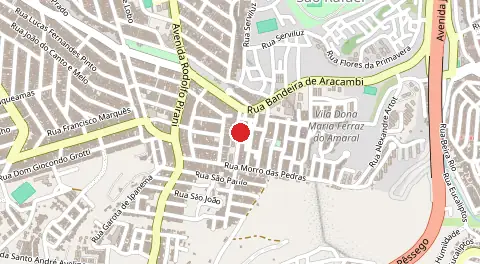Mapa de Jardim Rodolfo do Pirani