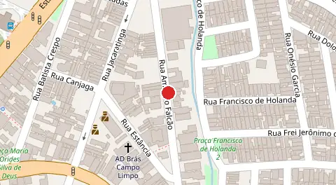 Mapa da localização