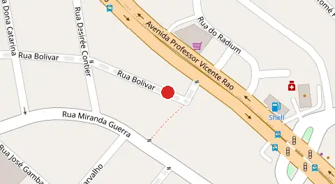 Mapa da localização