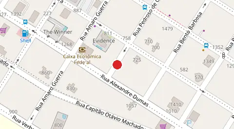 Mapa da localização