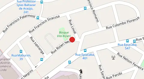 Mapa da localização
