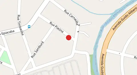 Mapa da localização
