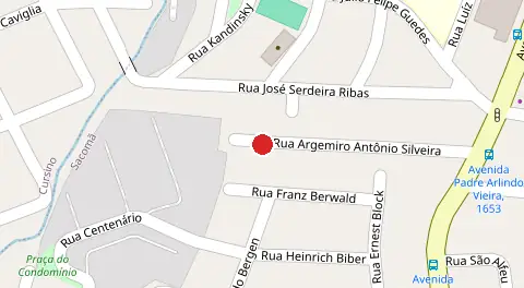 Mapa da localização