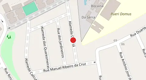 Mapa da localização