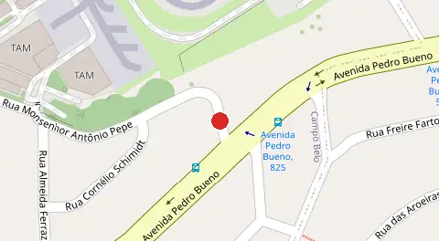 Mapa da localização