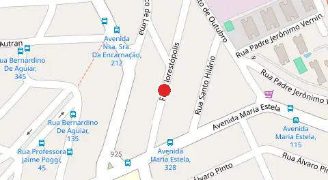 Mapa da localização