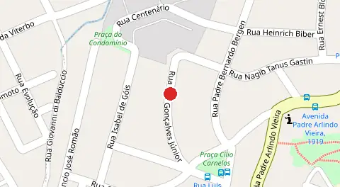 Mapa da localização