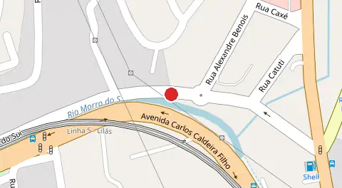 Mapa da localização
