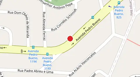 Mapa da localização