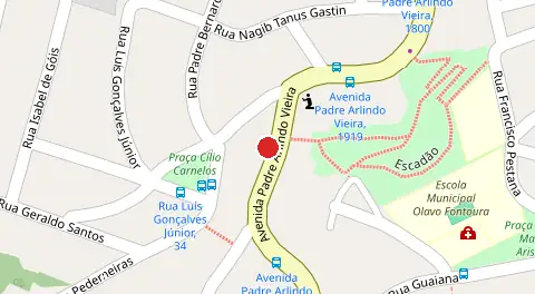 Mapa da localização