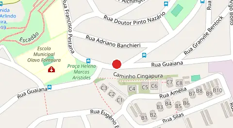 Mapa da localização