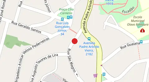 Mapa da localização