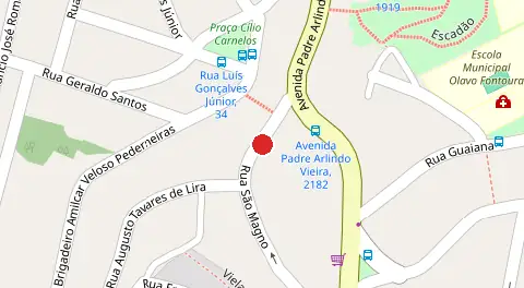 Mapa da localização