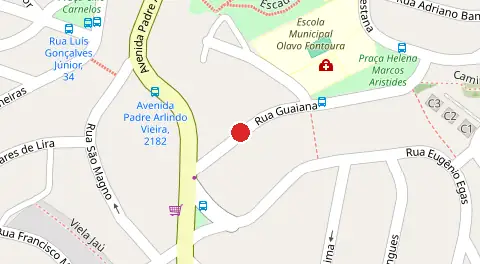 Mapa da localização