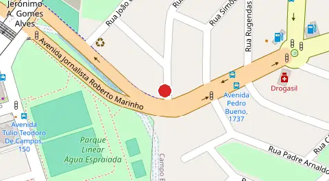 Mapa da localização