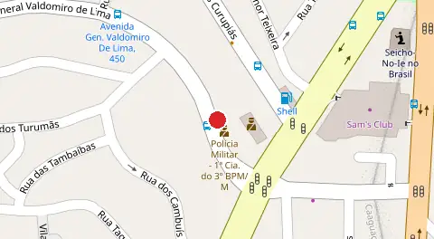 Mapa da localização