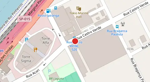 Mapa da localização