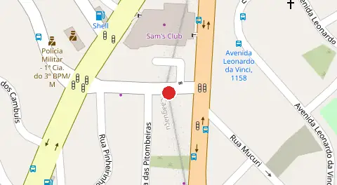 Mapa da localização