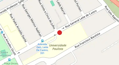 Mapa da localização