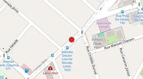 Mapa da localização
