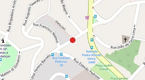 Mapa da localização