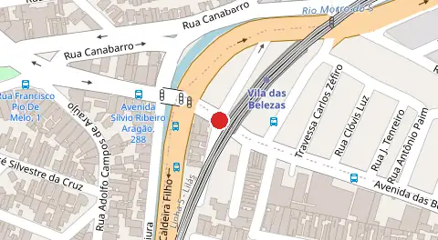 Mapa da localização