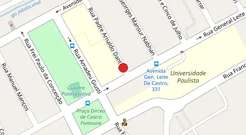 Mapa da localização