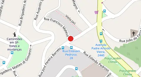 Mapa da localização