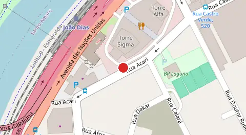 Mapa da localização