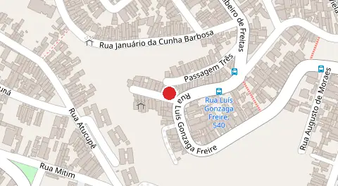 Mapa da localização
