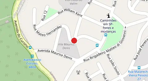 Mapa da localização