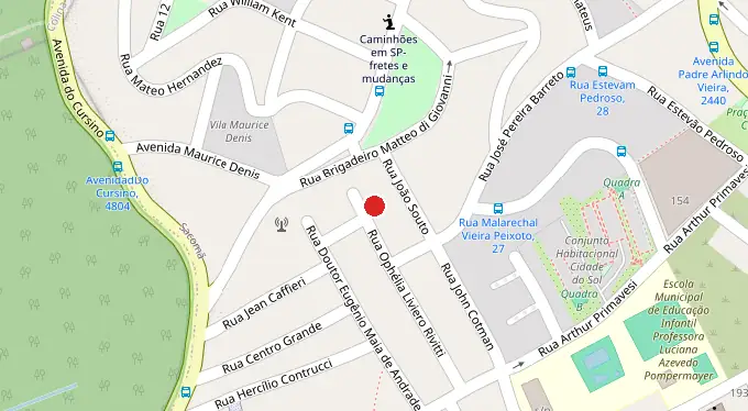 Mapa da localização