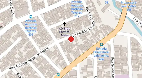 Mapa da localização