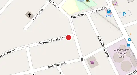 Mapa da localização
