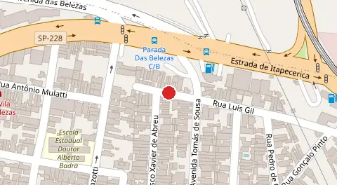 Mapa da localização