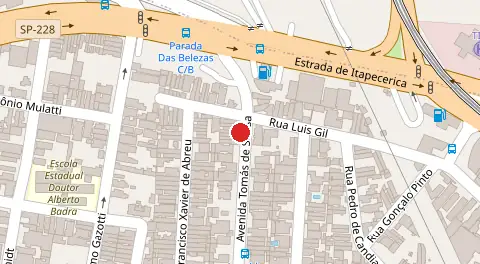 Mapa da localização