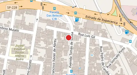 Mapa da localização